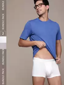 Men Pack of 2 Solid Trunks