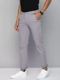 Men Tapered Fit Chinos Trousers