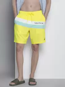 Men Brand Logo Swim Shorts
