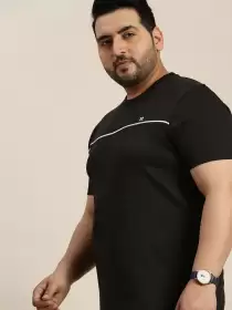 Plus Size Solid Cotton T-shirt