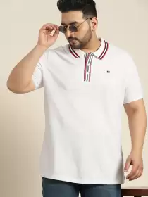 Plus Size Polo Collar T-shirt