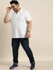 Plus Size Cotton Polo T-shirt