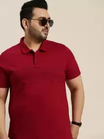 Plus Size Polo Collar T-shirt