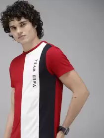 Men Colourblocked T-shirt