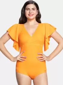 Women Solid Swimsuit