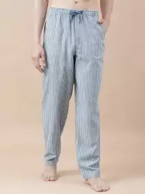 Men Striped Lounge Pants
