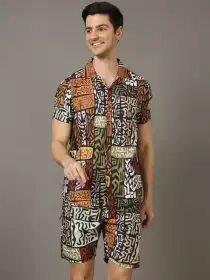 Men Printed Nightsuit