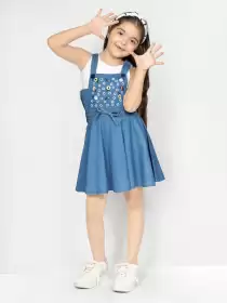 Floral Denim Dress