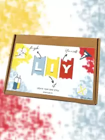 Unisex Kids Blue & Red Tie & Dyed DIY Night Suit Kit