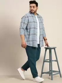 Plus Size Men Knitted Trousers