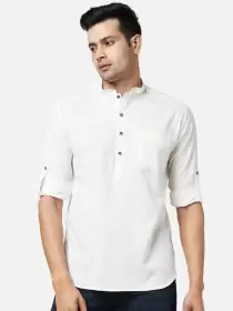 Men Solid Cotton Kurta