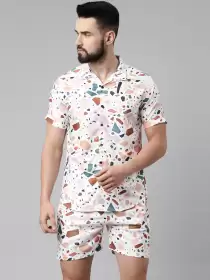 Men Printed Night suit