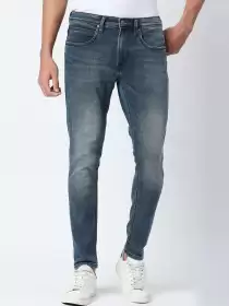 Men Skinny Fit Cotton Jeans