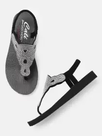 Women Embellished TStrap Flats