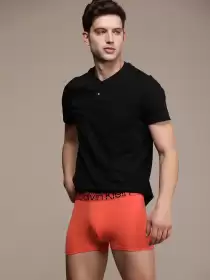 Men Solid Low-Rise Trunk