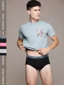 Men Pack Of 3 Cotton Briefs