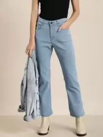 Women Straight Fit High-Rise Jeans