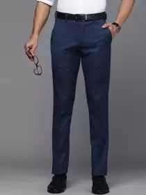 Men Slim Fit Formal Trousers