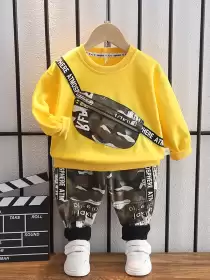Boys Printed T-shirt with Trousers