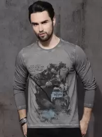 Printed Round Neck Pure Cotton T-shirt