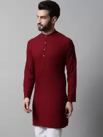 Men Pure Cotton Kurta