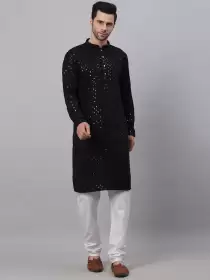 Men Pure Cotton Kurta Set