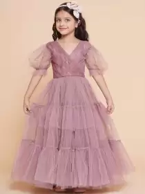 Girls Net Maxi Dress