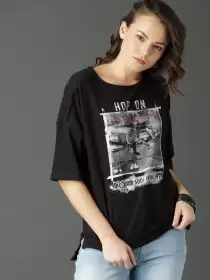 Printed Round Neck T-shirt