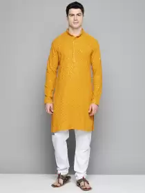 Men Embroidered Kurta with Pyjamas