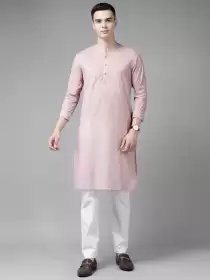 Men Printed Kurta with Pyjamas