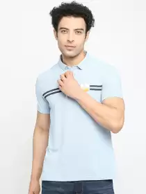 Men Striped Detailed Cotton Lounge Tshirts