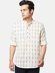 Men Printed Cotton Kurta