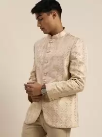 Men Slim-Fit Bandhgala Blazer
