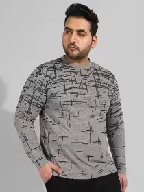 Men Plus Size Cotton T-shirt
