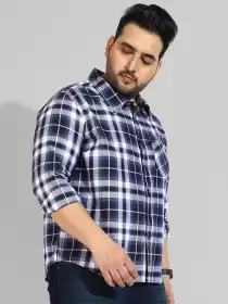 Men Plus Size Cotton Shirt