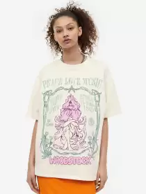 Women Oversized Print T-Shirt