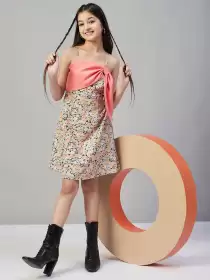 Girls Floral A-Line Dress
