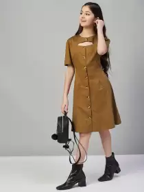 Cotton A-Line Dress