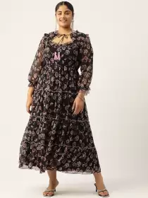 Plus Size Floral Maxi Dress