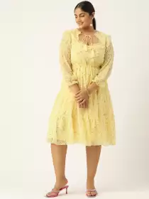 Plus Size Floral Midi Dress