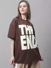 Women Printed Cotton T-shirt