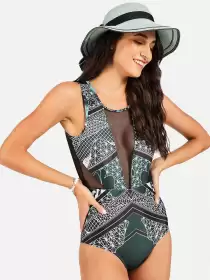 Women Printed Bodysuit