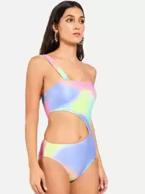 Women Cut-Out  One-Piece Swimwear