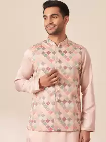 Men Woven Nehru Jacket