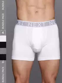 Men Pack Of 4 Mid-Rise Trunks