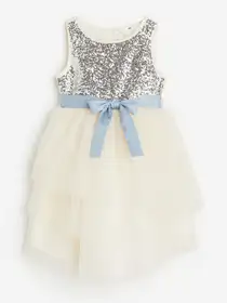 Girls Sequined Tulle Dress