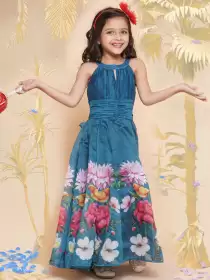 Girls Printed Maxi Dress