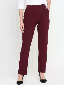 Women Cotton Formal Trousers