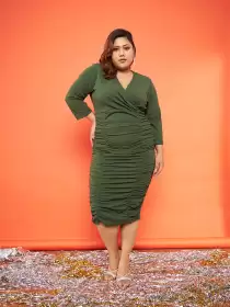 Plus Size Bodycon Midi Dress