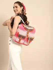Women Embellished Backpack